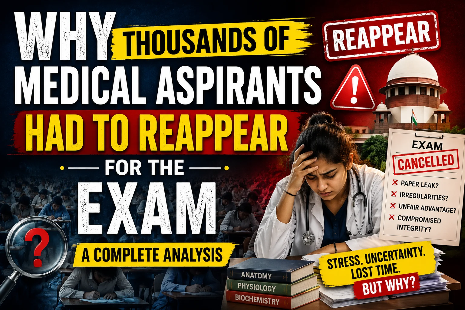 Why Thousands of Medical Aspirants Had to Reappear for the Exam: A Complete Analysis